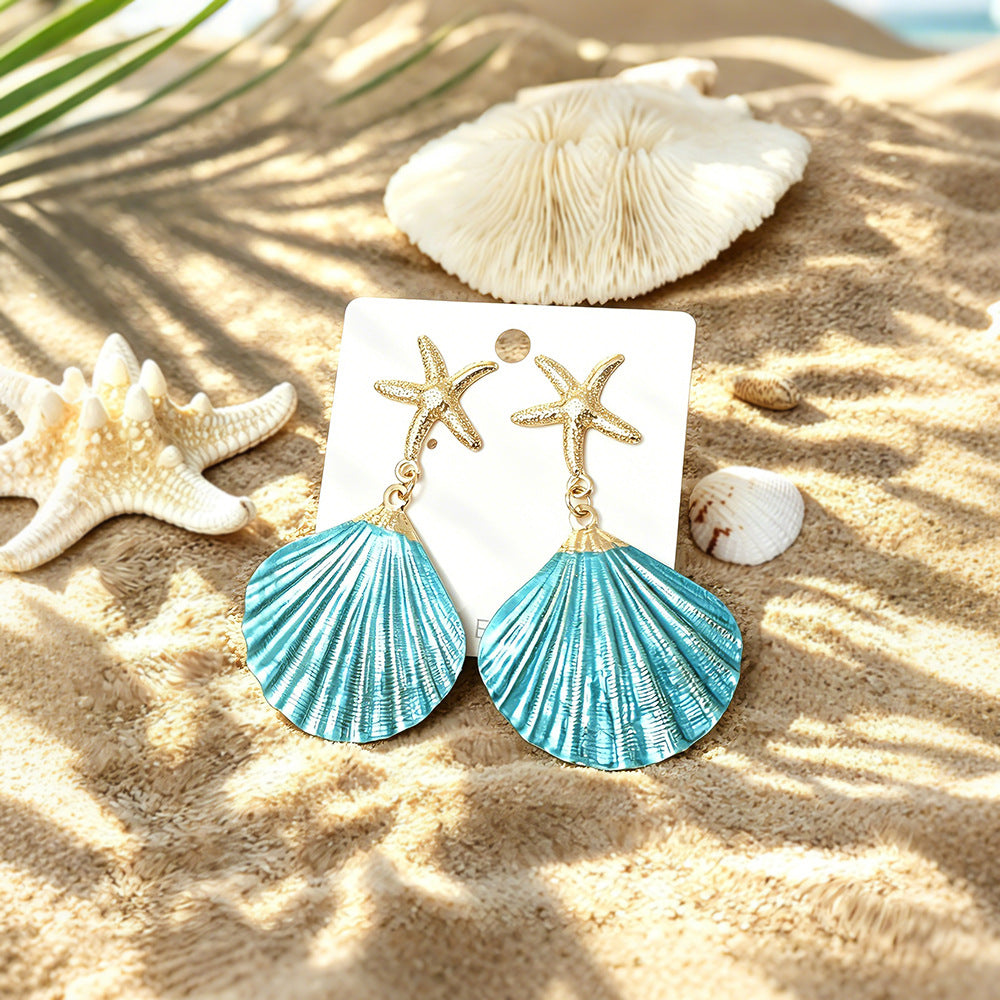 Ocean Breeze Seashell & Starfish Jewelry Set