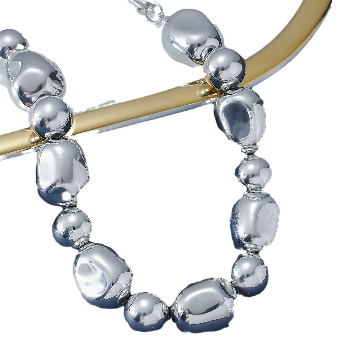 Chunky Bead Statement Necklace | Modern Design