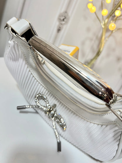 Cute  Bow Metal Handle Kate bag