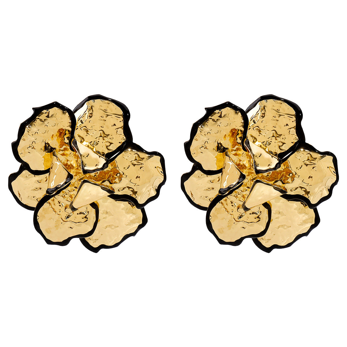 Floral Statement Jewelry Set | Anti-Tarnish Necklace & Earrings in Red, Black, White