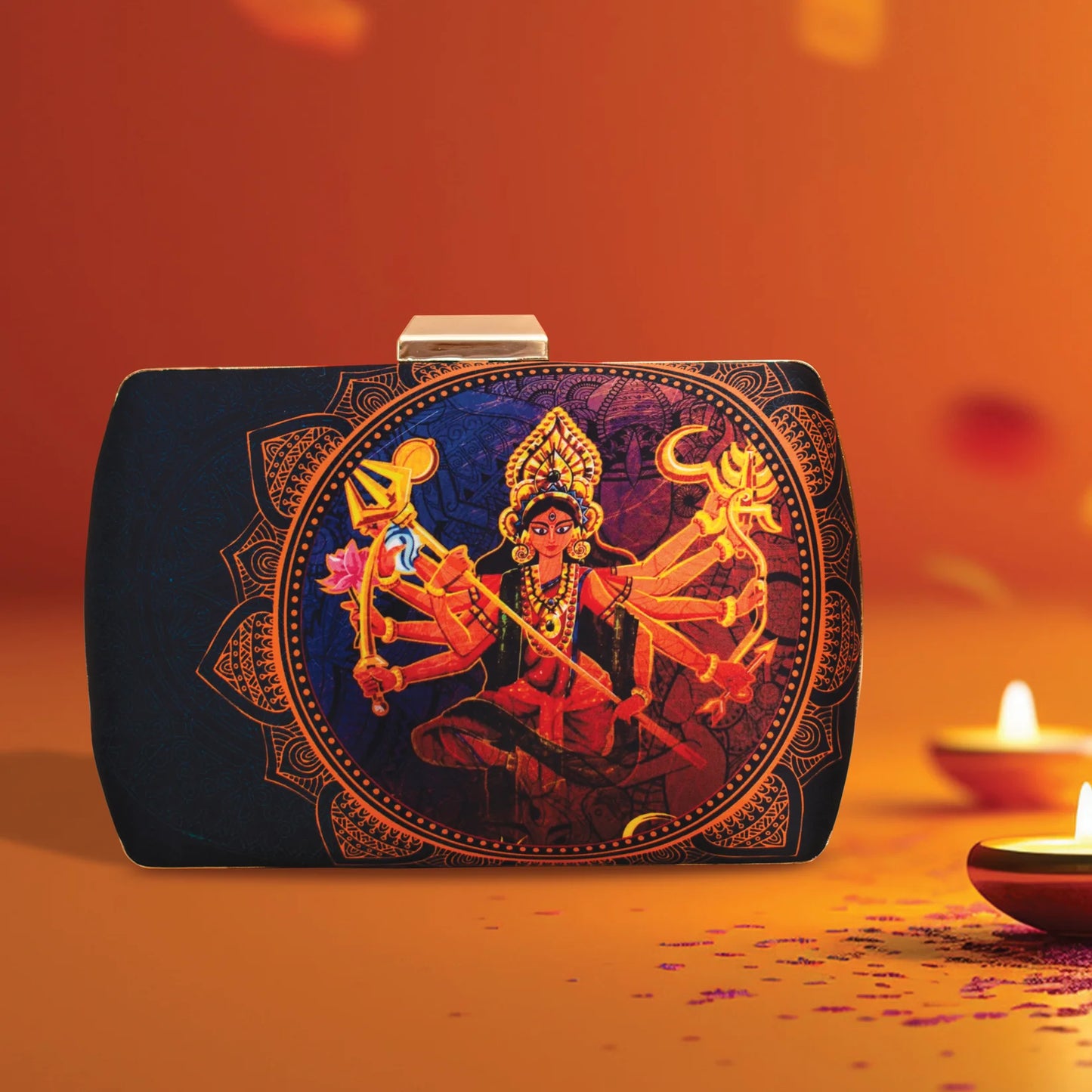 Bagmates Durga Printed Clutch