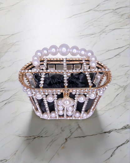 Bridal Metallic frame designer Potli  cage