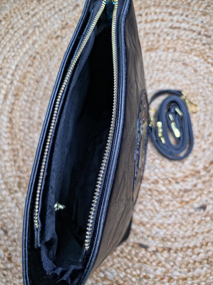 Elephant top zip handbag