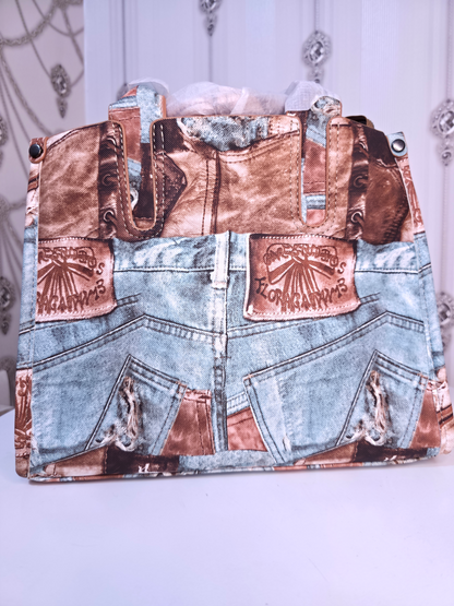 Medium sized Denim tote bag