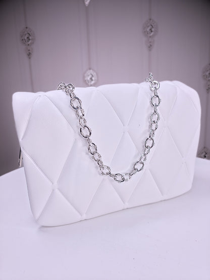 Medium sized soft quilted handbag