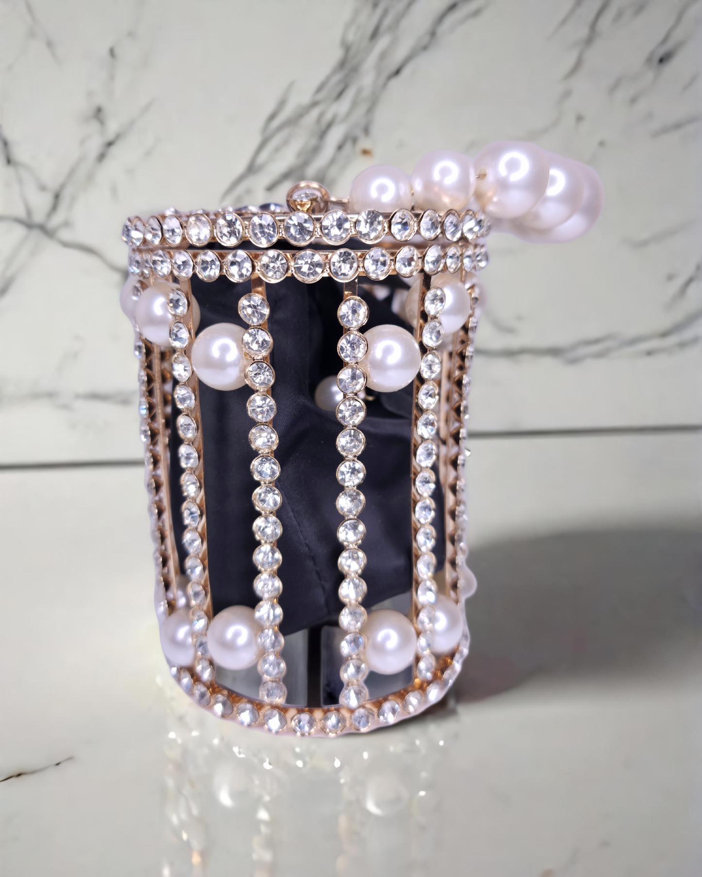 Bridal Metallic frame designer Potli  cage