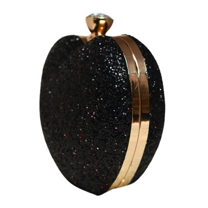 Glitter Heart Shape Valentine Clutch