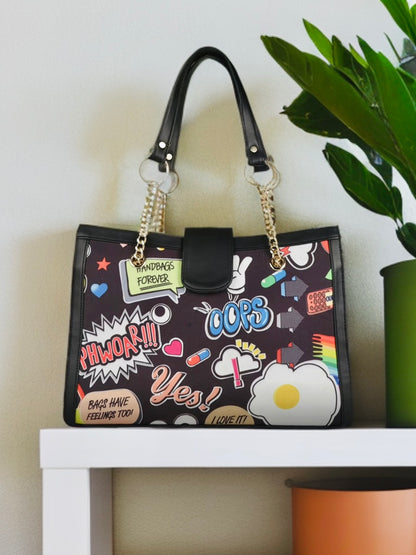 Funky tote bag