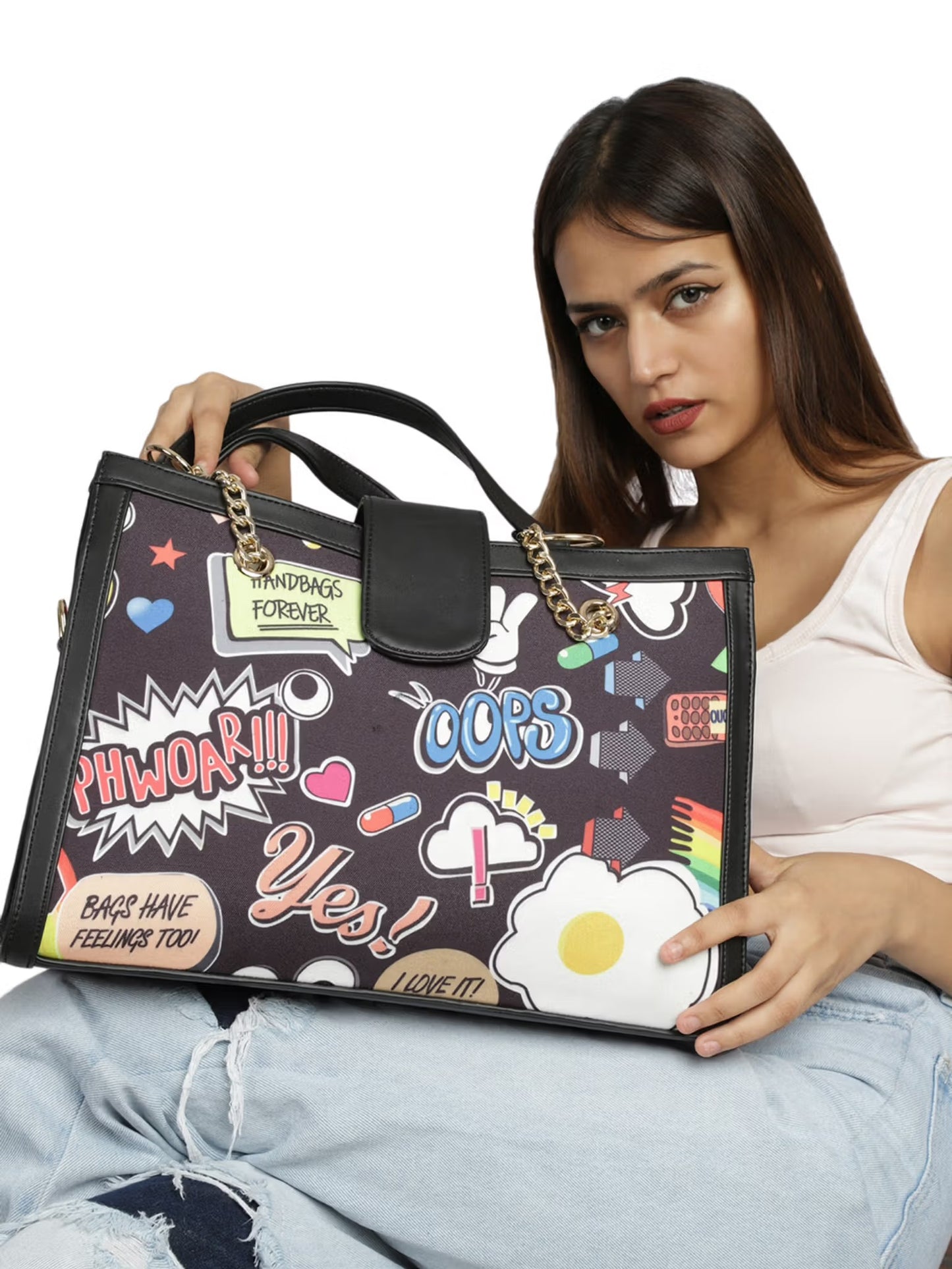 Funky tote bag