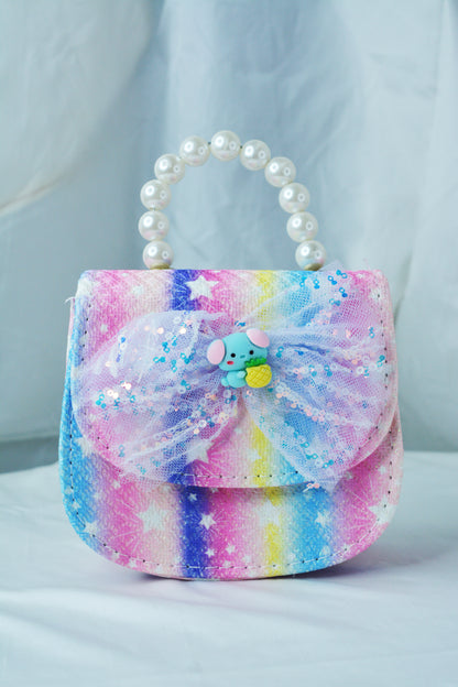Kids Butterfly Pearl Sling Bag