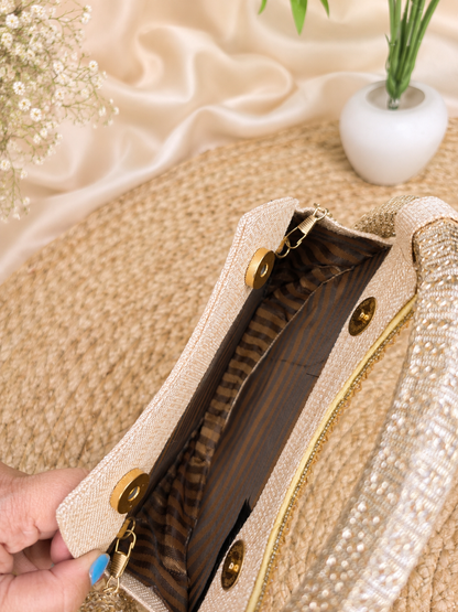 Designer u shape clutch bag
