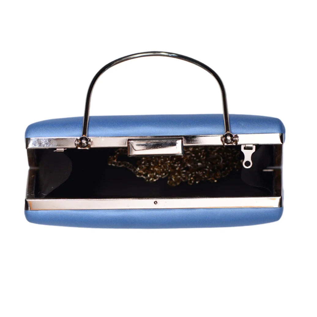 Durga Maa Blue Printed Clutch