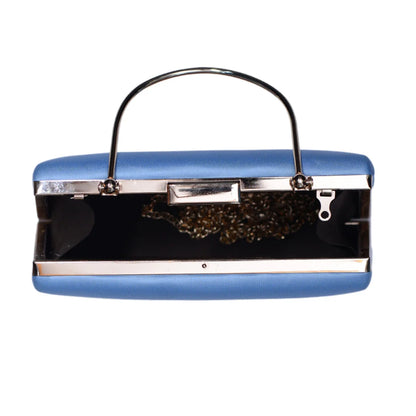 Durga Maa Blue Printed Clutch