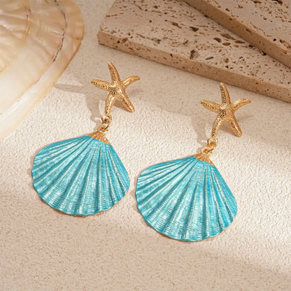 Ocean Breeze Seashell & Starfish Jewelry Set
