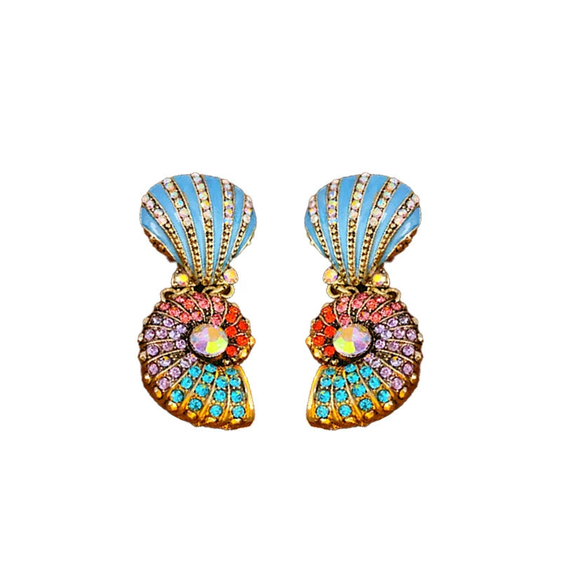 Mermaid Core Seashell Pearl Statement Jewelry Set