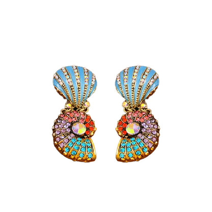 Mermaid Core Seashell Pearl Statement Jewelry Set