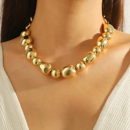 Chunky  Bead Statement Necklace | Modern Design
