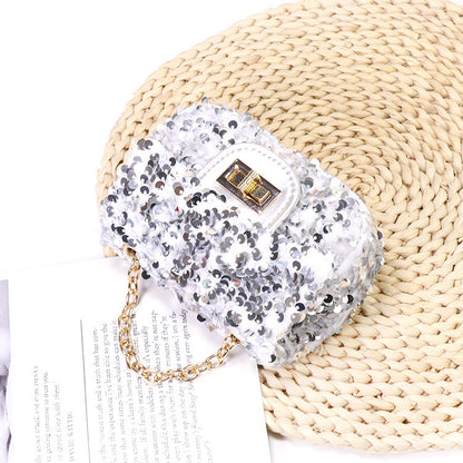 Ladies Kids blinky cross body sequence mini bag