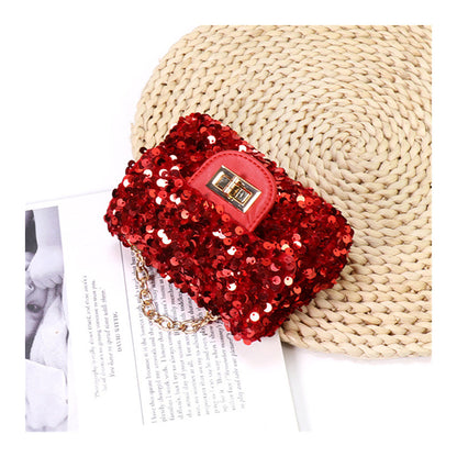 Ladies Kids blinky cross body sequence mini bag